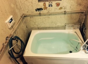 【バランス釜からホールインワン給湯器への交換・お取り替え工事】東京都豊島区駒込