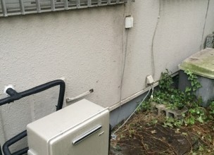 電気温水器からガス給湯器への交換工事　【綾瀬市】