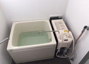 風呂釜設置　横浜市【社宅への風呂釜＆ガス湯沸かし器の取り付け工事】