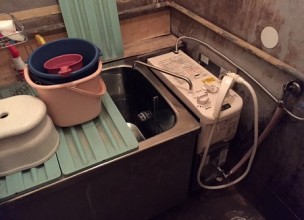 【ガスター SR-80SN交換】ガス風呂釜のお取替え工事【市営住宅 in 川崎市下平間】