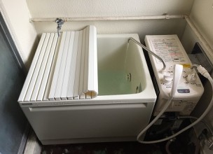 バランス釜＆浴槽セットの新規取り付け工事【県営大庭団地】