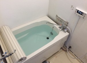 【警察公舎】ホールインワン風呂釜＆浴槽の新規設置工事【横須賀市】