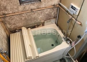 【JKKの風呂釜リフォーム】バランス釜から広い浴槽への交換工事【都営住宅 in 町田市成瀬】