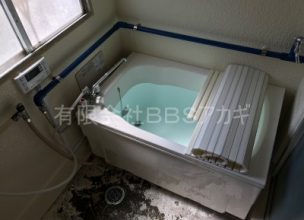 【団地用オールイン風呂】広い浴槽のお風呂セットの新規取り付け工事【県営住宅 in 藤沢市】