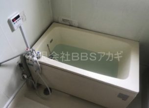 【日立化成工業製給湯器 WF-802】壁貫通型給湯器の交換工事【横浜市緑区長津田町】