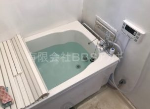 団地用「自動運転機能付き風呂釜」の新規取り付け工事【横須賀市追浜本町】