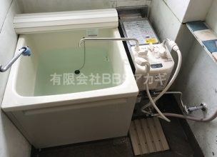 【ガスター SR-Sのお取替】団地用風呂釜＆浴槽の交換工事【市営住宅 in 横浜市金沢区】