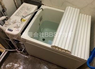 【ガスター製「上り湯用瞬間湯沸付ふろがまSR-S」】風呂釜のお取り替え工事【都営住宅 in 江東区】
