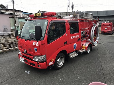 新型の消防車（ポンプ車）が配車されました！　～　オートマ限定の普通免許でも乗れる消防車が配備されました！　～