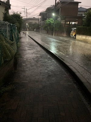 ゲリラ豪雨は突然に