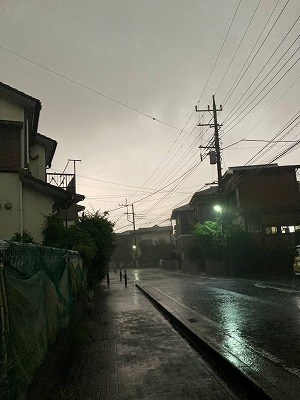 ゲリラ豪雨は突然に